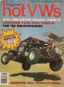 DUNE BUGGIES & HOT VW'S 1983 JAN - DROP A DUB, NEW 83s, WATER COOLED BUGS*